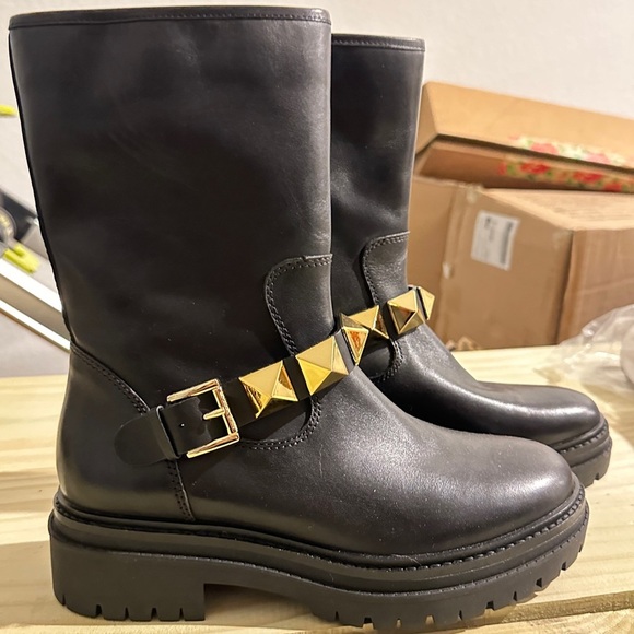 Michael Kors | Layton Studded Leather Boot - Picture 4 of 4